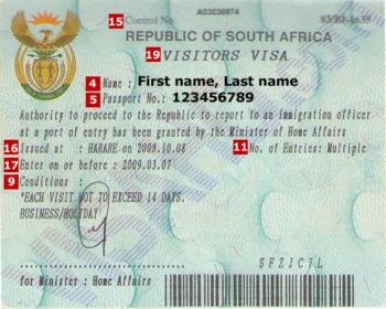 Dịch vụ làm visa Nam Phi
